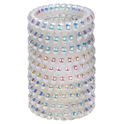 Abbildung von JessLab Haargummi Damen, 10 Stück Telefonkabel Elastisch Haarband No Damage Spirale für Mädchen Frauen Farbe Sortiert (#8)