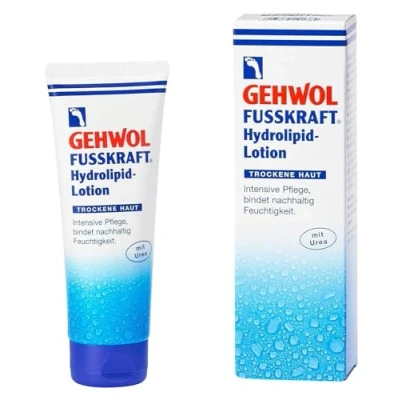 Abbildung von GEHWOL Fusskraft Hydrolipid Lotion, Fusscreme, mit Urea, trockene Füsse, 125ml