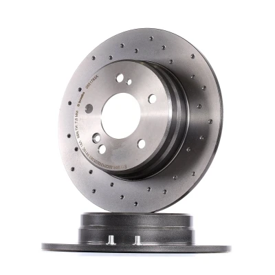 Abbildung von BREMBO XTRA LINE 08.5178.3X Bremsscheibe 278 9 5 voll, gelocht beschichtet mit Schrauben MERCEDES BENZ: C Class Saloon, E CLK Coupe