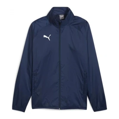 Abbildung von Puma Teamgoal ALL Weather Regenjacke / wasserabweisende Jacke, Herren, Größe: 3XL, Navy/white