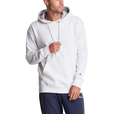 Abbildung von Champion Herren, Powerblend, Fleece Comfortable Hoodie, Sweatshirt for Men (Reg. Or Big &amp; Tall) Hemd, Oatmeal Heather C Logo, X Large