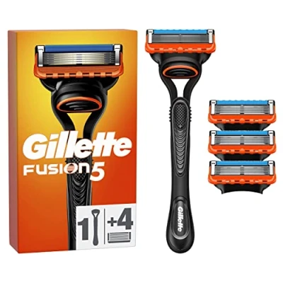 Abbildung von Gillette Fusion5 Rasierer für Männer, 1 Rasierer, 4 Ersatzklingen