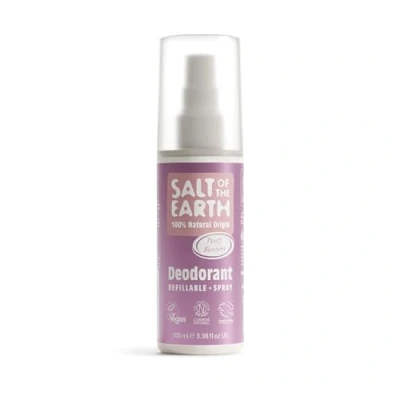 Abbildung von Salt Of The Earth Natürliches Deospray, Pfingstrosenblüte Vegan, Langanhaltender Schutz, Nachfüllbar, Ohne Tierversuche 100 ml