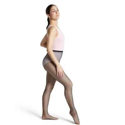 Abbildung von Capezio Damen Professional Fishnet Tight With Seams Netzstrumpfhose Mit Nähten, Schwarz, M EU