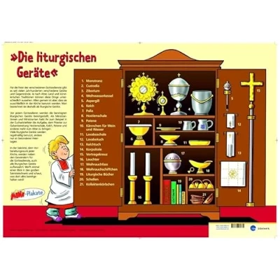 Abbildung von die Liturgischen Geräte MINI Plakat: ergänzt mit Methodenhilfen für Pastoral