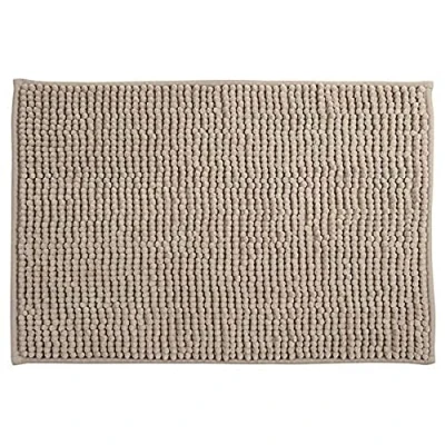 Abbildung von MSV Badteppich Badvorleger Duschvorleger Chenille Hochflor Badematte 40x60 cm Taupe