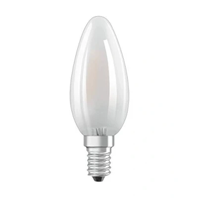 Abbildung von OSRAM Dimmbare Filament LED Lampe mit E14 Sockel, Warmweiss (2700K), Kerzenform, 5W, Ersatz für 40W Glühbirne, matt, Retrofit CLASSIC B DIM