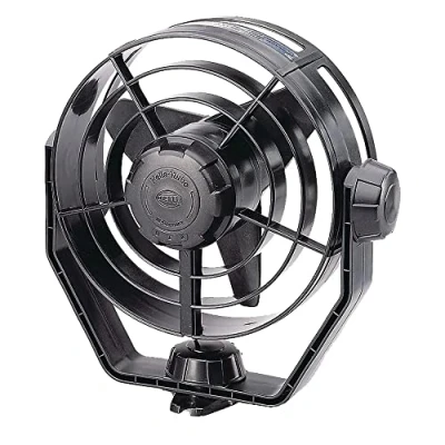 Abbildung von HELLA Ventilator Turbo 12V 6.5W schwarz Kabel: 1400mm 8EV 003 361 002