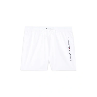 Abbildung von Tommy Hilfiger Herren Badeshorts Medium Drawstring Mittellang, Weiß (Th Optic White), L