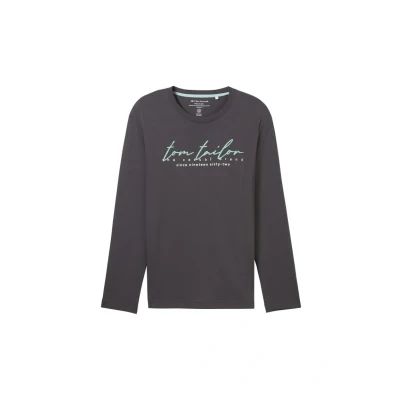 Abbildung von TOM TAILOR Langarmshirt, mit Logo Print