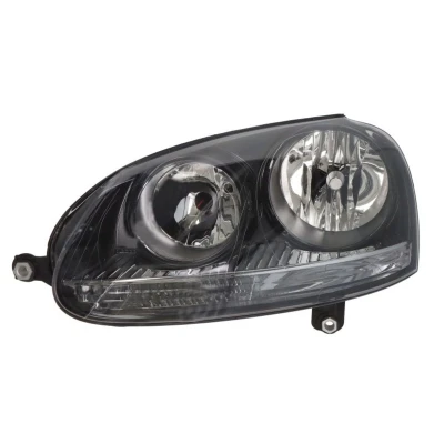 Abbildung von VAN WEZEL 5893961 Scheinwerfer links H7/H7 chrom glasklar für Rechtsverkehr mit Stellmotor LWR PX26d VOLKSWAGEN: Golf 5, Jetta 3