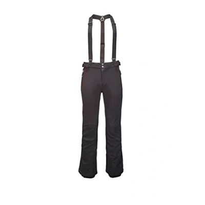 Abbildung von Killtec Herren Thônes Mn Sftshll Pnts Skihose Softshellhose mit Kantenschutz Schneefang und abnehmbaren Tr gern, Schwarz, M EU
