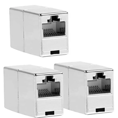 Abbildung von BIGtec 3 Stück RJ45 Ethernet LAN Kabel Kupplung Adapter Verbinder Netzwerk Modular Netzwerkkoppler für Patchkabel Netzwerkkabel Ethernetlan Ethernetkabel verlängern Verlängerung