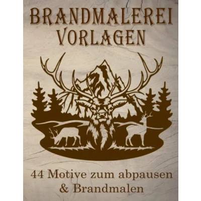 Abbildung von Brandmalerei Vorlagen: 44 Motive zum abpausen &amp; mit Brandmalkolben Brandmalen