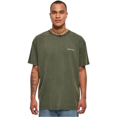 Abbildung von Urban Classics Small Embroidery Tshirt basic, Herren, Größe: Large, Bottlegreen