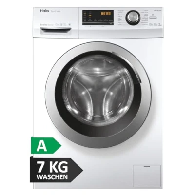 Abbildung von Haier HW70 BP14636N Waschmaschine / 7 kg A beste Effizienz Inverter Motor Dampffunktion Vollwasserschutz Eco 40 60 Programm