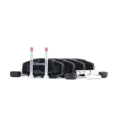 Abbildung von BREMBO P 23 093 Bremsbelagsatz exkl. Verschleißwarnkontakt mit Bremssattelschrauben Zubehör FIAT: Ducato II Minibus, III Van