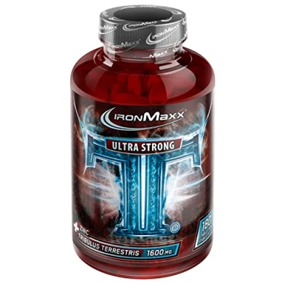 Abbildung von IronMaxx TT Ultra Strong Tribulus Terrestris 180 Tabletten 1600mg Tribulut Extrakt pro Tablette hochdosiert mit Zink