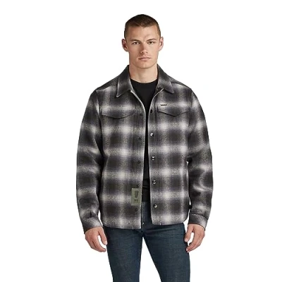 Abbildung von G Star RAW Herren check overshirt, Mehrfarben (raven blur D23662 C904 C754), M