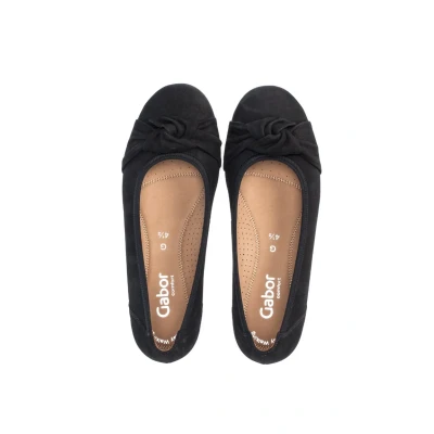 Abbildung von Gabor Comfort Klassischer Ballerina, Damen, Größe: 38, Schwarz Schuhe