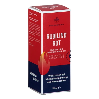 Abbildung von Rubilind rot Muskel und Gelenks Roll on