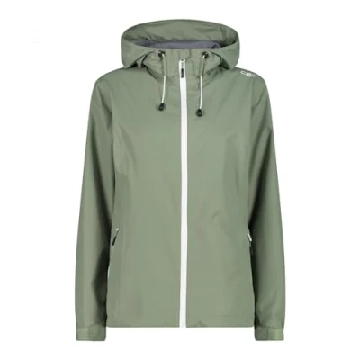 Abbildung von CMP Damen Feste Kapuze Reißfeste Regenjacke, Salbeigrün, 40