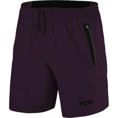 Abbildung von TCA Herren Elite Tech Leichte Laufhose Gymshorts Trainingsshorts und Laufshorts mit Reißverschlusstaschen Sporthose Kurz Lila, L