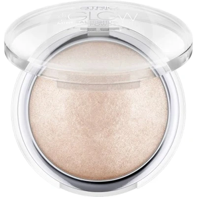Abbildung von Catrice High Glow Mineral Highlighting Powder, Highlighter, Nr. 010, Nude, schimmernd, für trockene Haut, unreine Mischhaut, vegan, ölfrei, ohne Parfüm, Alkohol, 1er Pack (8g)
