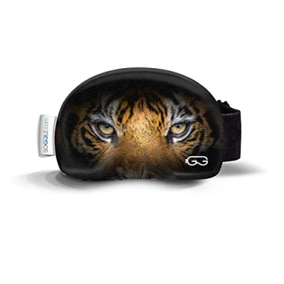 Abbildung von Soggle Skibrillen Schutz Überzug aus Mikrofaser (one Size), Farbe:Eyes Tiger