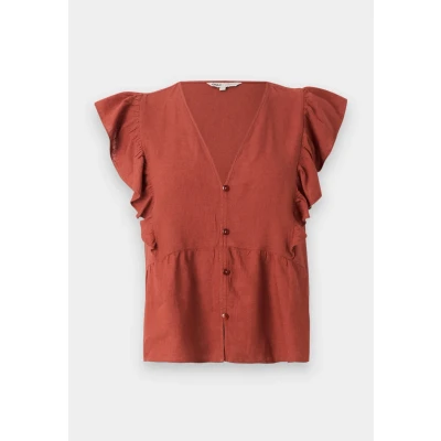 Abbildung von ONLY Onlrian Flonce Bluse, Damen, Größe: Medium, Henna
