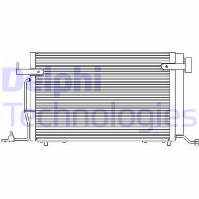 Abbildung von DELPHI TSP0225176 Klimakondensator mit Trockner 14 PEUGEOT: 306 Hatchback
