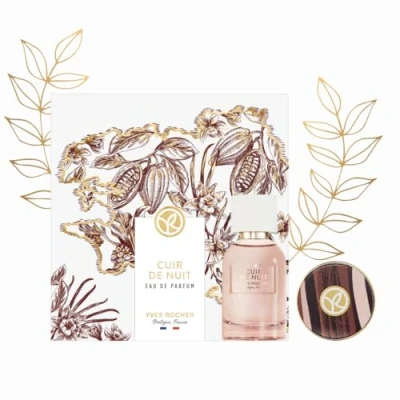Abbildung von Yves Rocher Cuir de Nuit PLEINES NATURES Geschenkset Parfum Mitreißendes Hell Dunkel und berauschende Euphorie 30ml &amp; Festes 13g