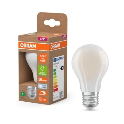Abbildung von OSRAM LED Leuchtmittel Birne matt E27 2,2W 4000K 470lm dim
