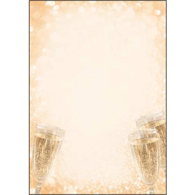 Abbildung von SIGEL DP299 Motiv Papier Briefpapier Champagner, 90 g, DIN A4, 100 Blatt, aus nachhaltigem