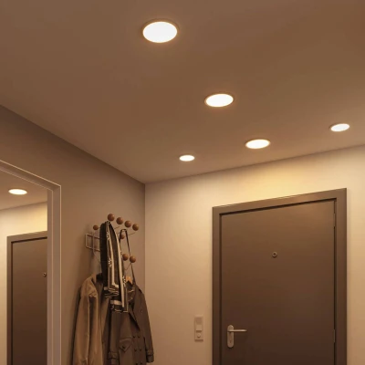 Abbildung von Paulmann 93056 LED Panel Einbauleuchte Areo VariFit IP44 3 Stufen dimmbar 230mm rund incl. 1x16 Watt Weiß Kunststoff 4000 K