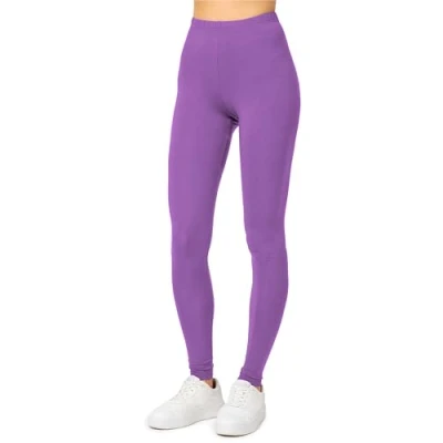 Abbildung von Merry Style Damen Lange Leggings aus Viskose MS10 143 (Purpur, 3XL)