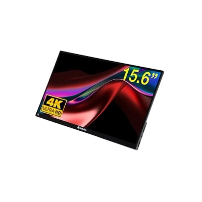 Abbildung von Verbatim Portable Touchscreen Monitor 4K, mobiler 15,6&quot; Bildschirm, tragbarer HRD Screen für Laptop, Tablet, Smartphone, PS5 oder Nintendo Switch mit USB C und HDMI Anschluss, schwarz