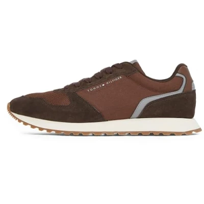 Abbildung von Tommy Hilfiger NEW Runner FLAG Sneaker low, Herren, Größe: 43, Ebony brown Schuhe