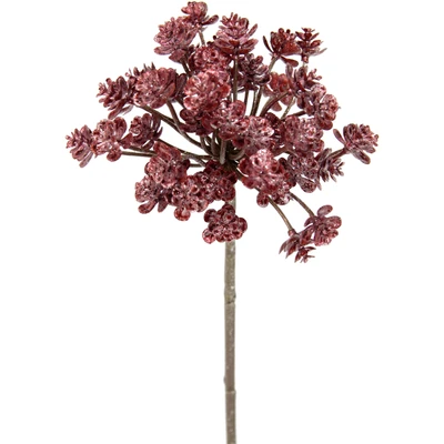 Abbildung von Metallic Dillzweig Dill mit Glitter beeist Kunstzweige Deko Pflanze Zweig Weihnachtsdeko Einzelblume Kunstblumen Künstliche Blumen Kunstpflanze Floristik AST Blütenzweig Winterblume