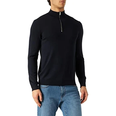 Abbildung von ONLY &amp; SONS Herren ONSWYLER Life REG 14 Half Zip Knit NOOS Strickpullover, Dark Navy, L