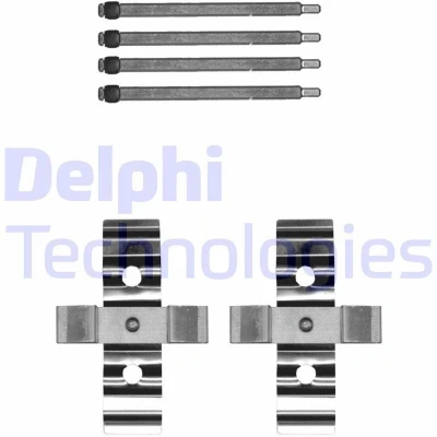 Abbildung von DELPHI LX0702 Zubehörsatz, Scheibenbremsbelag TESLA: Model S, X, VOLVO: V70 2