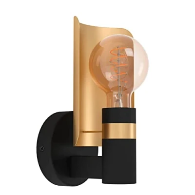 Abbildung von EGLO Wandleuchte innen Hayes, Wandlampe Vintage, Wand Lampe für Flur und Wohnzimmer, E27 Fassung