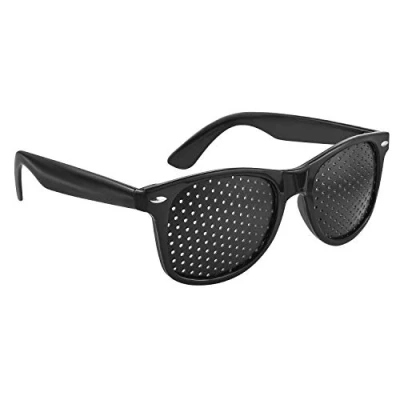 Abbildung von webbomb Augentrainer Lochbrille pinhole glasses Gitterbrille Loch Brille Rasterbrille Augen Entspannung mit faltbaren Bügeln Modell R/B