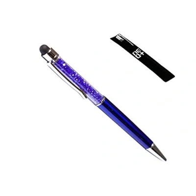 Abbildung von NEO+ Hochwertiger kapazitiver 2 in 1 Touchscreen Stift und Kugelschreiber mit Kristallen. beutel Nachfüllung enthalten (MARINE)