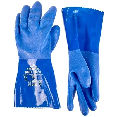 Abbildung von SHOWA 660, PVC Beschichtung, Chemie, Blau, 10/XL