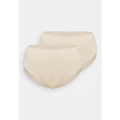 Abbildung von Schiesser 2PACK MIDI SLIP Organic Cotton 95/5 Slip, Damen, Größe: 36, Sand