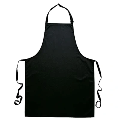 Abbildung von Portwest Baumwoll Latzschürze, Größe: Einheitsgröße, Farbe: Schwarz, S840BKR