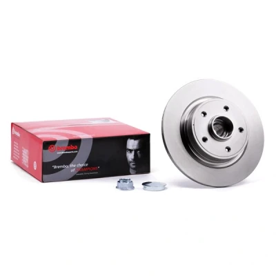 Abbildung von BREMBO BEARING DISC LINE 08.9792.17 Bremsscheibe 274 11 5 voll mit Radlagersatz, ABS Sensorring RENAULT: LAGUNA 2 Grandtour, GRAND SCENIC