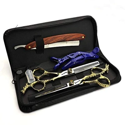 Abbildung von Friseurschere 6/7/8/9 Professionelle und effiziente Schere (6 Zoll 2 teiliges Set)