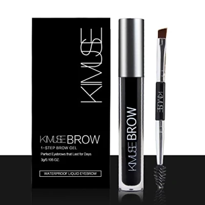 Abbildung von Allbesta Wasserdicht Augenbrauen Farben Dye Eyebrow Gel Tinting Tattoo Langanhaltend Mit Pinsel (#05 Black)